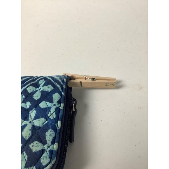 Vera Bradley Cuban Tiles Turn Lock Wallet 8"x5" Vibrant Blue - Picture 3 of 4